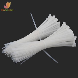 ♣100 Pcs ABS Plastic Cable Ties Zip Fasten Wire Wrap Strap Fastening