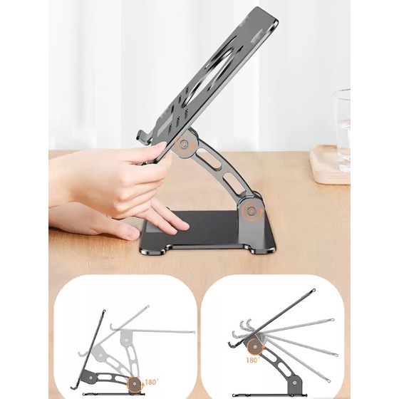 Giá Đỡ Máy Tính Bảng Điện Thoại Gấp Gọn Nâng Chỉnh Độ Cao Đa Năng Cao Cấp MT88
