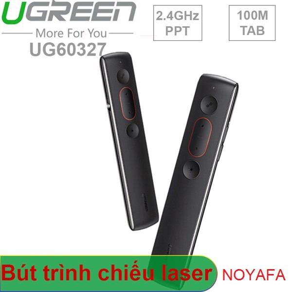 Bút trình chiếu Laser không dây điều khiển từ xa 100m Ugreen 60327 cao cấp