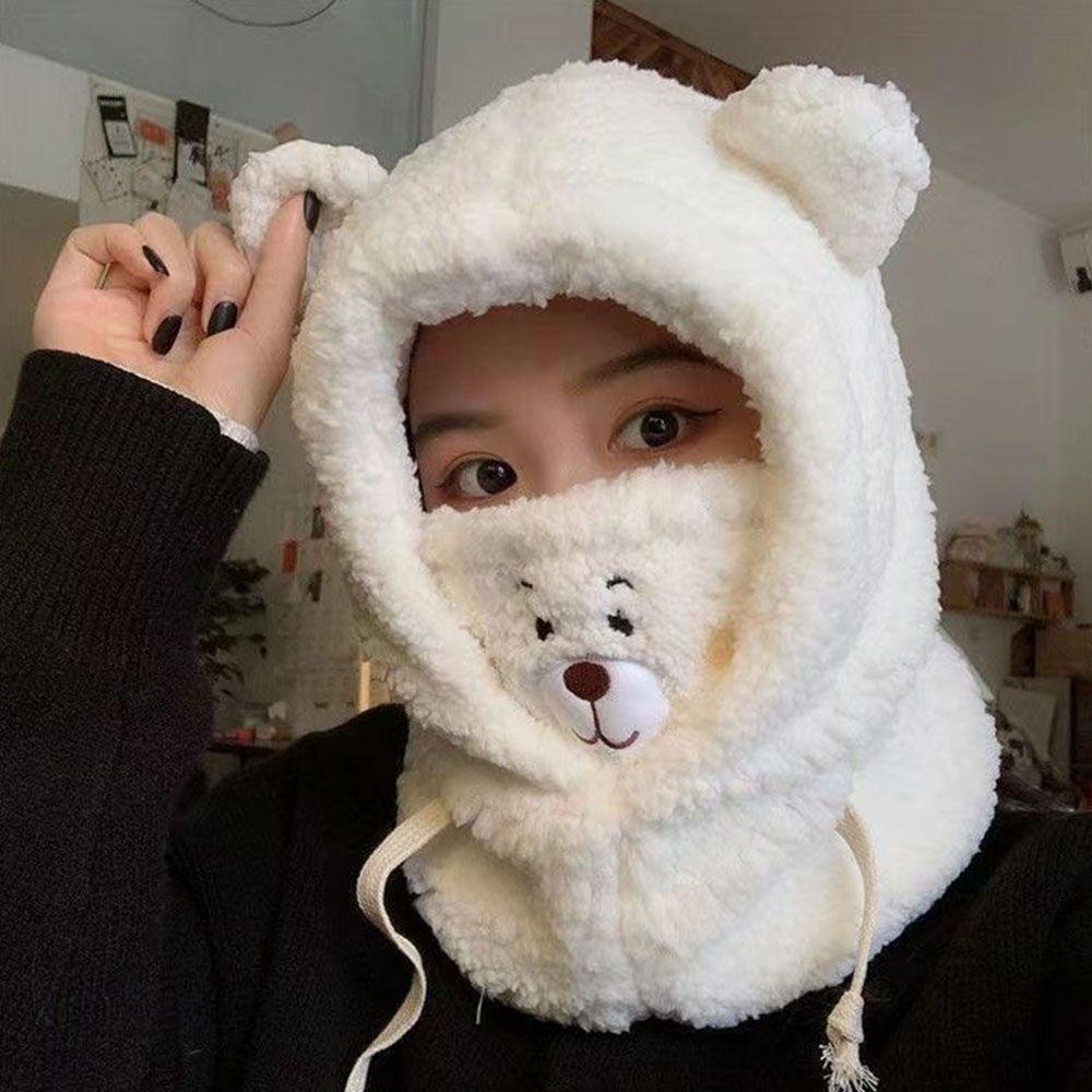 XIANTIN Mũ Len Trùm Tai Dễ Thương Cho Nữ