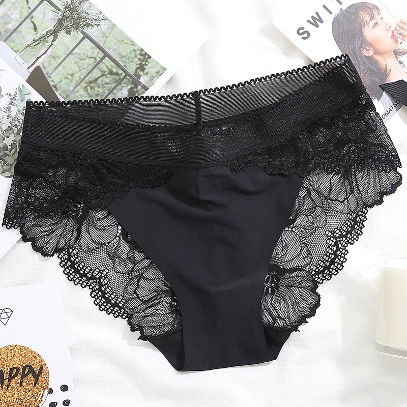 Quần Lót Đúc Pha Ren Hoa Mã 8423