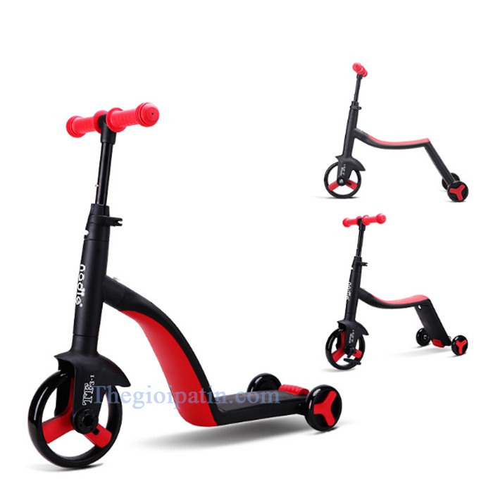 Xe Trượt Scooter Nadle 3 trong 1 - Đa năng tiện lợi rễ sử dụng với 3 chức năng vừa xe đạp - scooter - xe chòi chân