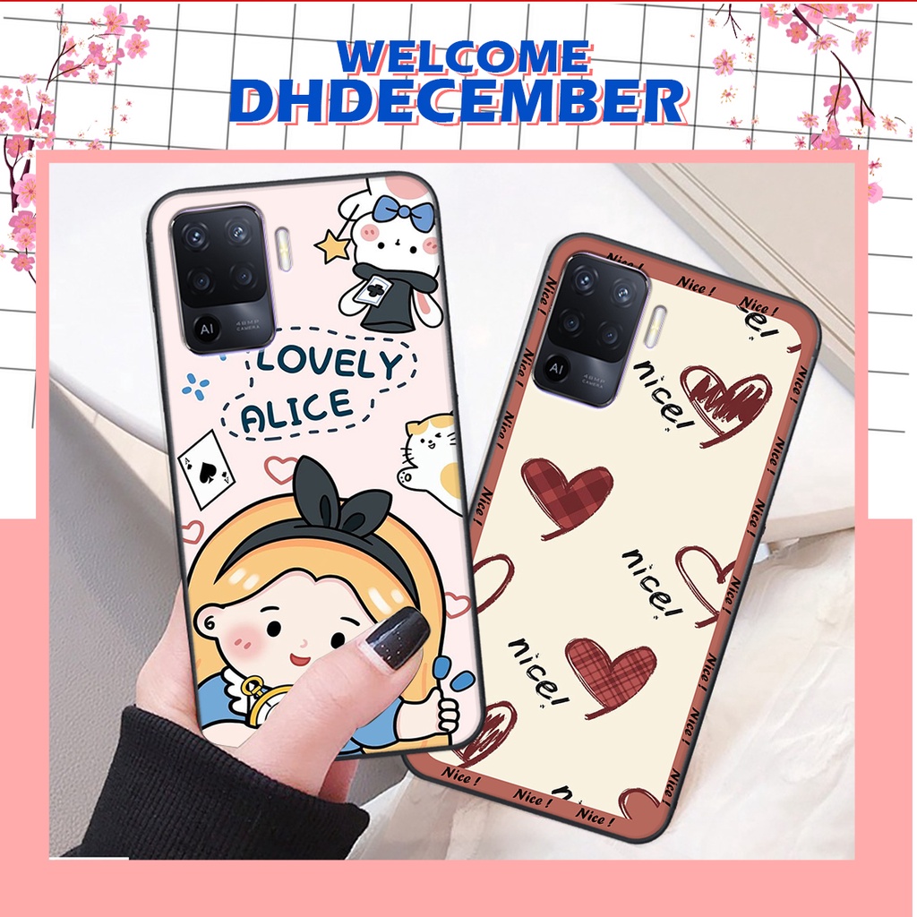 Ốp lưng Oppo A94 in hình nice ,good luck happy ốp xinh viền dẻo đẹp chất