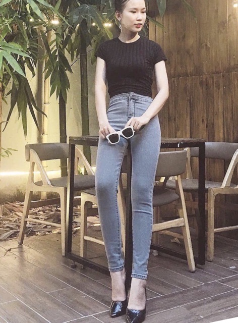 QUẦN JEAN LƯNG CAO KO TÚI CÔNG SỞ