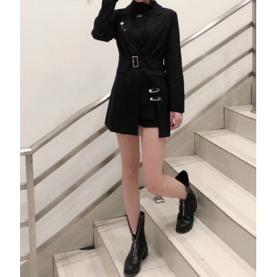 Sẵn MẢnh thật 4 hình cuối-2W287.Áo blazer phối đai phong cách cá tính kiểu mới