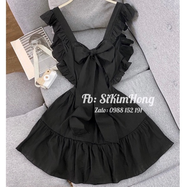 [Mã FAMARAL1 giảm 10K đơn 50K] Đầm jump nơ buộc sau lưng dễ thương Mã_324(Ảnh shop chụp 100%) | BigBuy360 - bigbuy360.vn