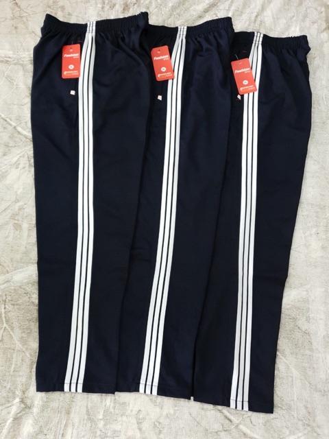 Quần thể dục, thể thao 3 sọc vải chéo dày dặn | BigBuy360 - bigbuy360.vn