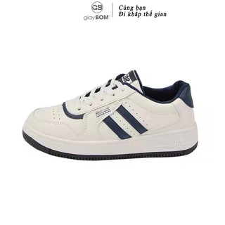 [Mã WABRMH99 giảm 12% đơn 99K]Giày bata nữ giayBOM chất liệu da PU đế cao 3 cm B1355