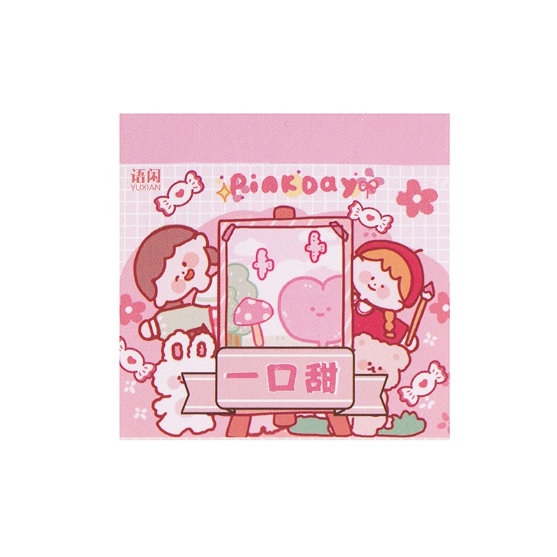 Bộ 50 Tờ sticker 77 Họa Tiết Hoạt Hình Vẽ Tay Trang Trí Thủ Công