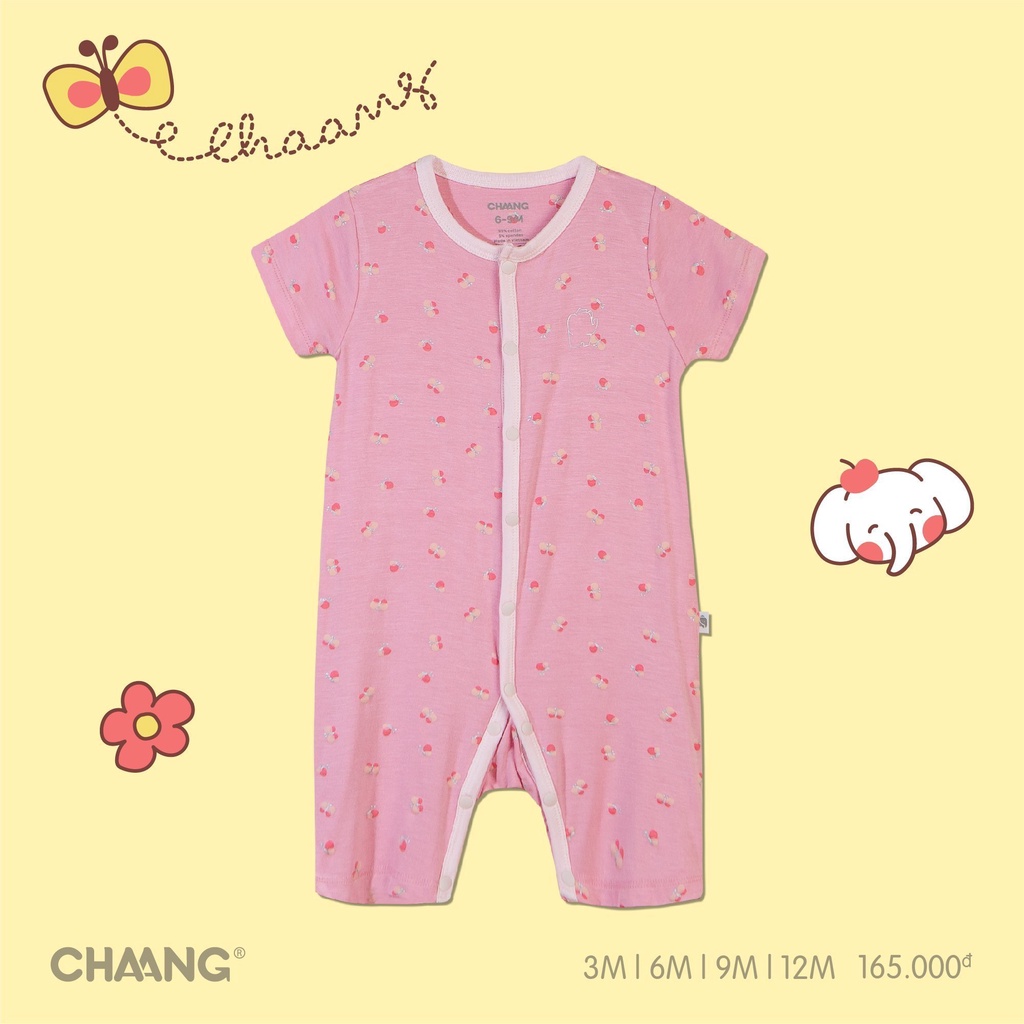 Chaang Body cộc tay cúc giữa Summer