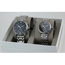 Đồng hồ cặp nam/nữ Fossil BQ2469SET - đồng hồ đôi  dây thép không gỉ  Fossil