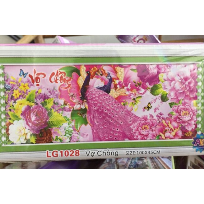 TRANH ĐÍNH ĐÁ V C LG1028 (104X46) tranh chưa thành phẩm