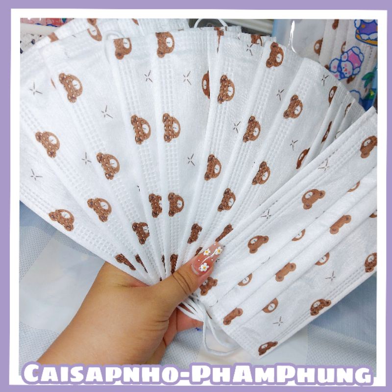 Hộp 50 Cái Khẩu Trang Cao Cấp 4 Lớp Họa Tiết Dễ Thương FASHION GARCOTEX MASK | BigBuy360 - bigbuy360.vn