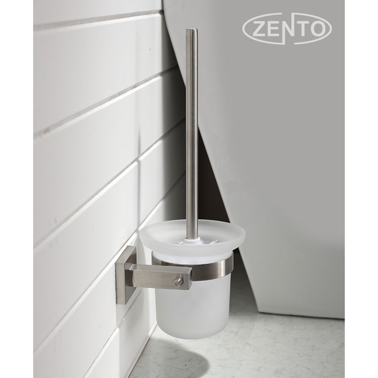 Bộ chổi cọ, kệ đỡ toilet inox304 Zento HC1271