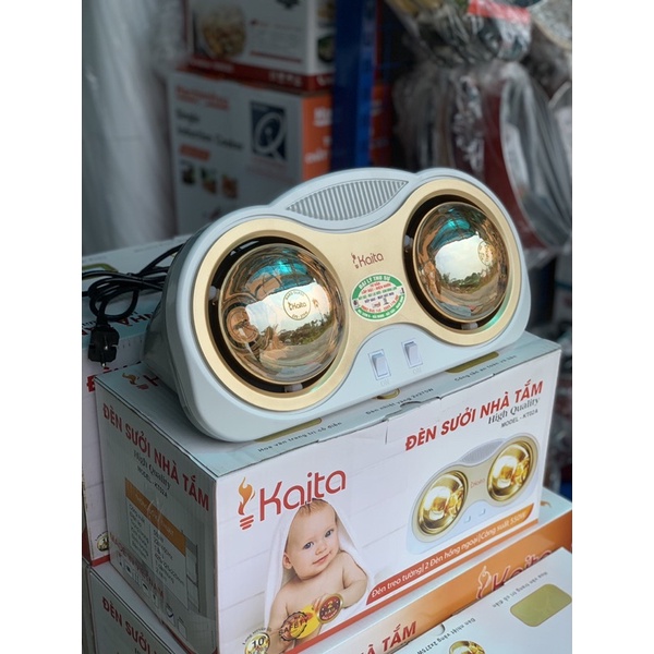 Đèn sưởi nhà tắm 2 bóng KAITA , siêu công suất, siêu bền, bảo hàng lên đến 12 tháng.