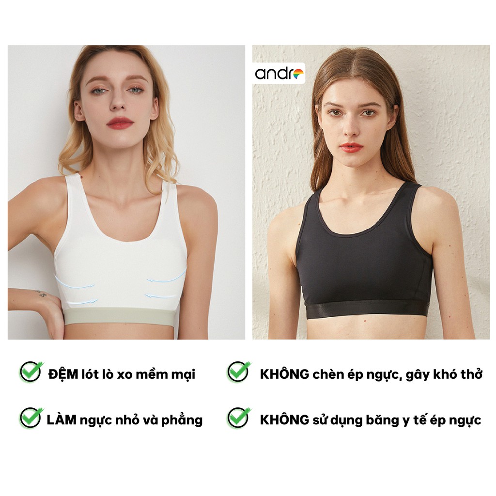 Áo Nịt Ngực Thể Thao TomBoy, Trans, SB, LGBT Vải Poly co giản 4 chiều Thấm hút, mềm mịn thoáng khí dễ dàng vận động, gym