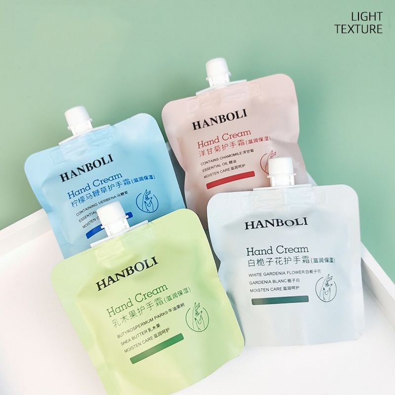 [Hàng mới về] Kem dưỡng da bàn tay HANBOLI mềm mịn nhiều mùi hương thơm tùy chọn dành cho bạn nữ