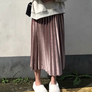 Chân váy nỉ nhung dày dặn
