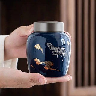 Hộp đựng trà bằng gốm có nắp đậy thiết kế sáng tạo