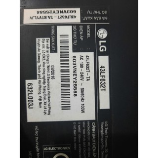 Bo mạch t.con lg 43lf630 43lf632 43lh570 43lf590t