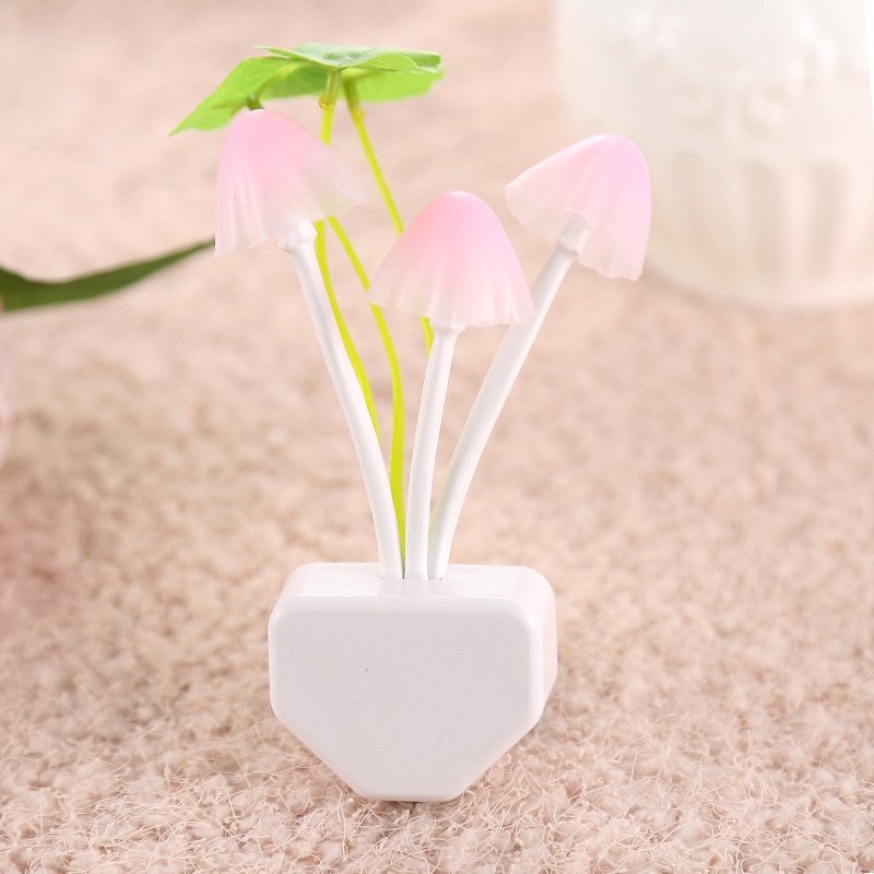 Đèn ngủ cây nấm cảm biến bật tắt tự động - Đèn ngủ cảm ứng ánh sáng kiểu dáng hình nấm sáng tạo