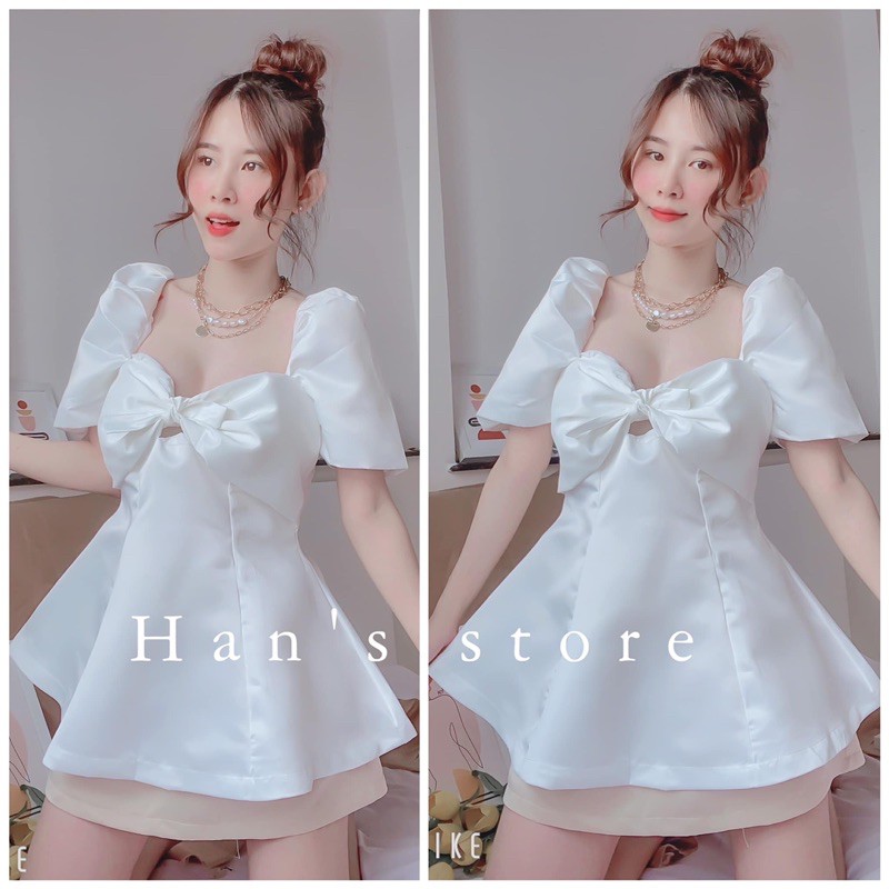 ÁO NƠ CỘT XINH XẮN (Ảnh Thật)