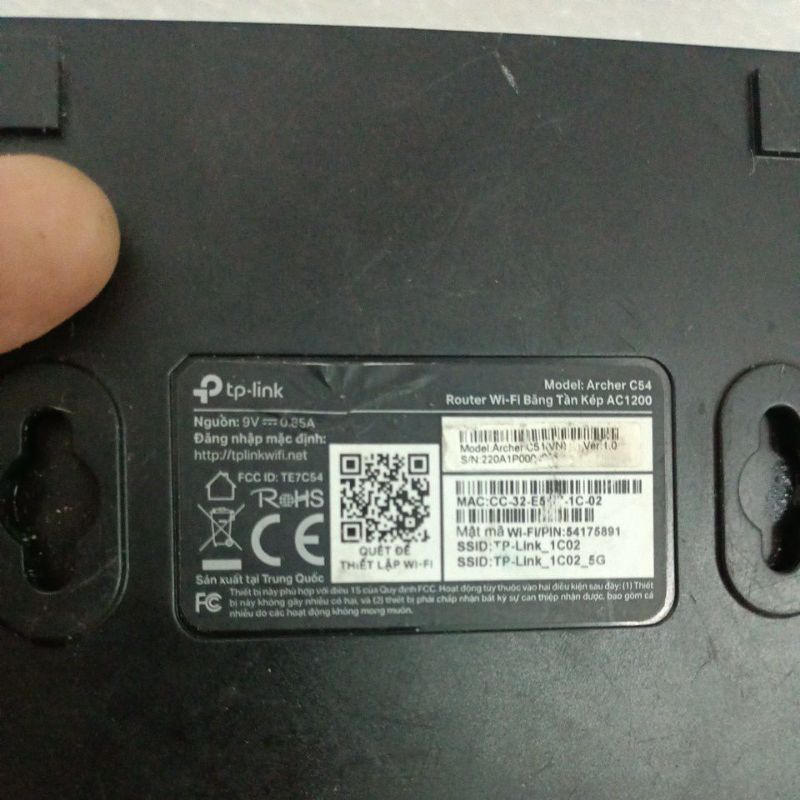 Bộ phát wifi tplink archer c54 chuẩn ac1200