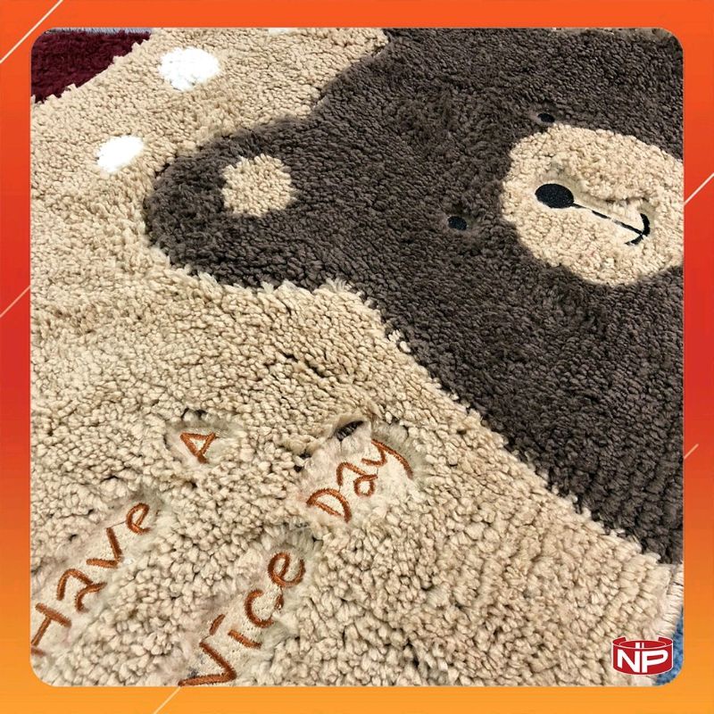 Thảm chùi chân hình thú đáng yêu chọn mẫu. Thảm lau chân nhập khẩu cao cấp Bath Mat