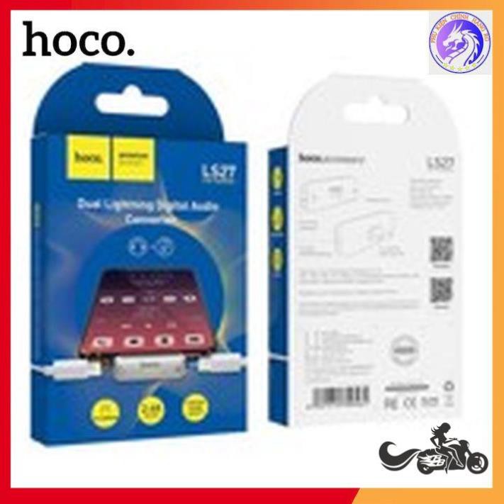 BỘ CHUYỂN ĐỔI Hoco LS27-Adapter chia 2 cổng Lightning cho iPhone - Chính Hãng