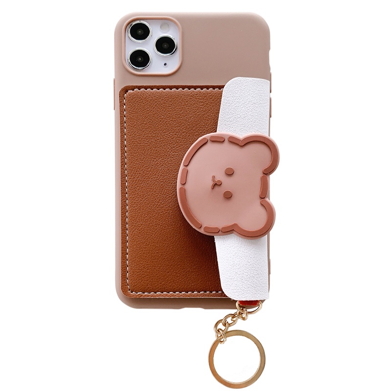 Ốp Điện Thoại Mềm Họa Tiết Hoạt Hình Có Giá Đỡ Cho IPHONE 13 PRO MAX 12 MINI 11 5 5S 5SE 6S 6 7 8 PLUS X XS MAX XR
