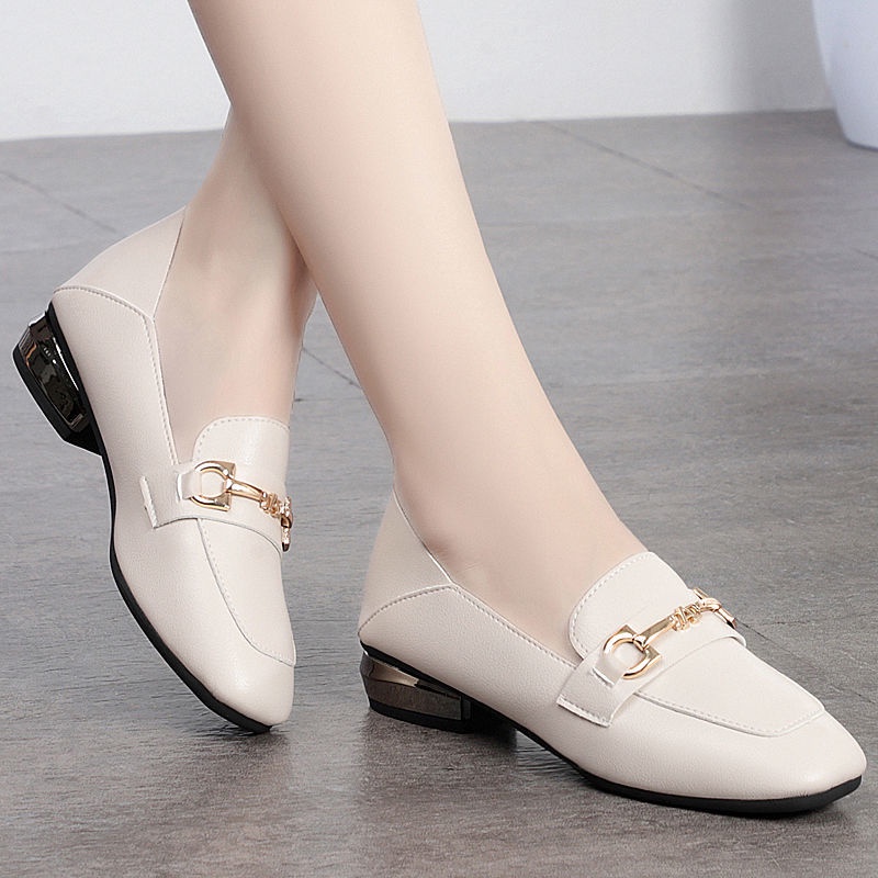 Vichy Giày Da Mềm Phong Cách Anh Quốc Thời Trang Cho Nữ