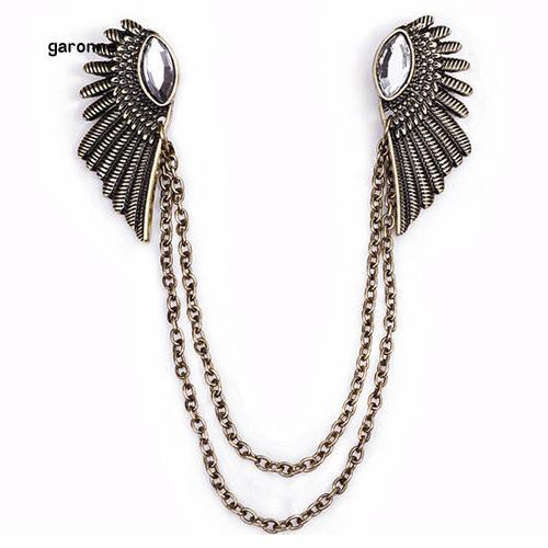 Ghim cài áo hình đôi cánh phong cách cổ điển thanh lịch dành cho nữ