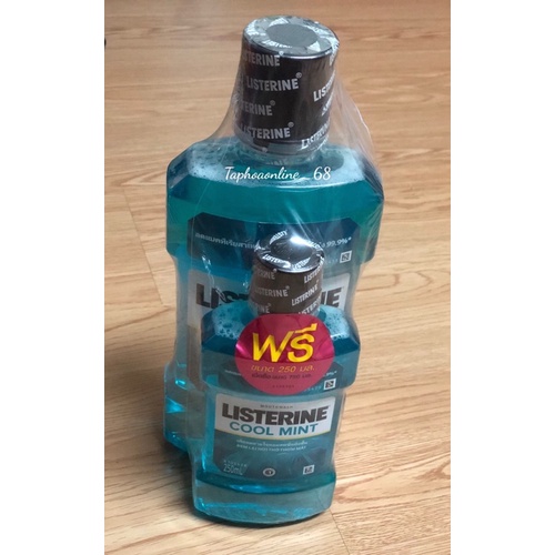 Combo Nước Súc Miệng Listerine Cool Mint Thái Lan