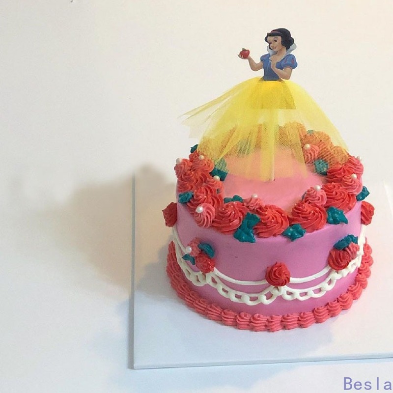 Phụ Kiện Trang Trí Bánh Kem Hình Công Chúa Hoạt Hình Dễ Thương