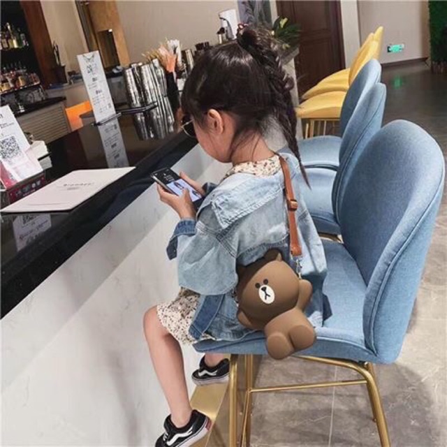 Túi Đeo Chéo Silicon Hình Gấu Brown Bear Cỡ Lớn SHOPSIEURE88