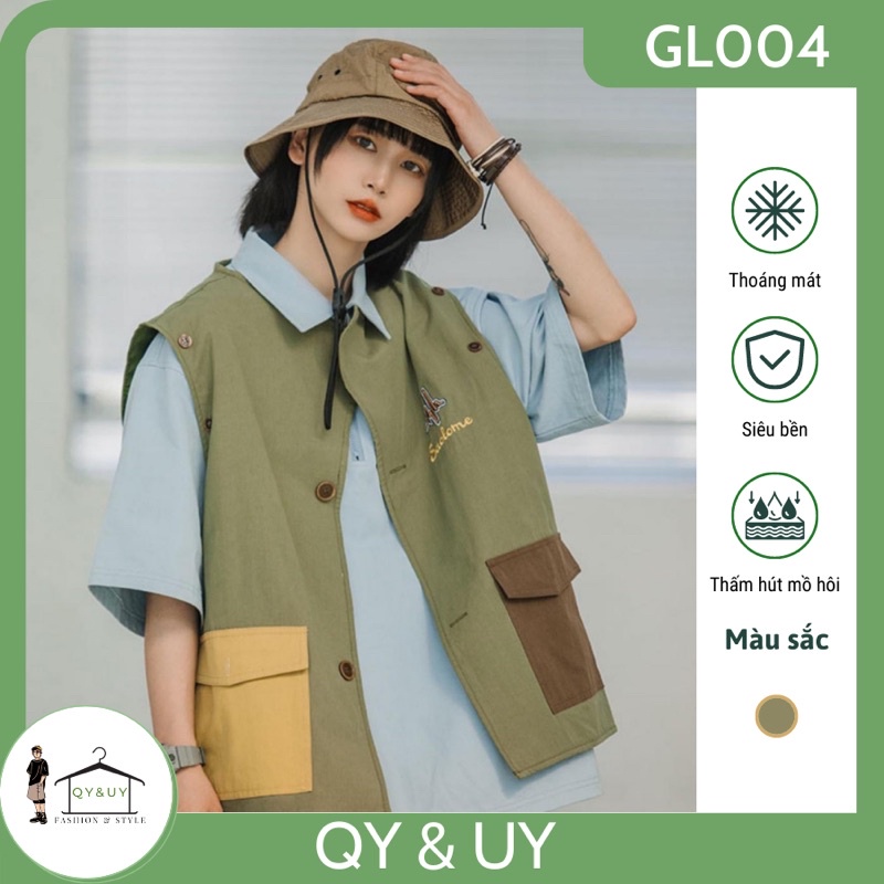 Áo khoác gile phong cách Nhật Bản GL004
