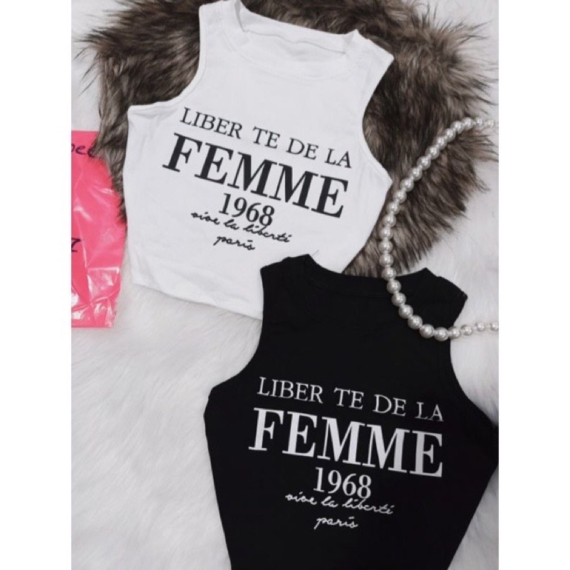 Áo croptop 3 lỗ ôm thun cotton in chữ áo in chữ sát nách ôm body A262