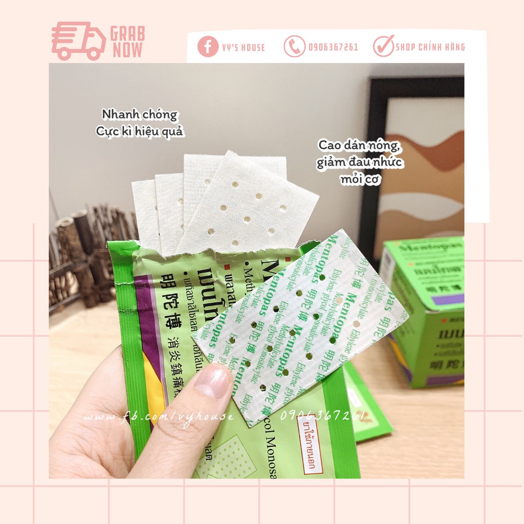 COMBO 10 MIẾNG DÁN MENTOPAS