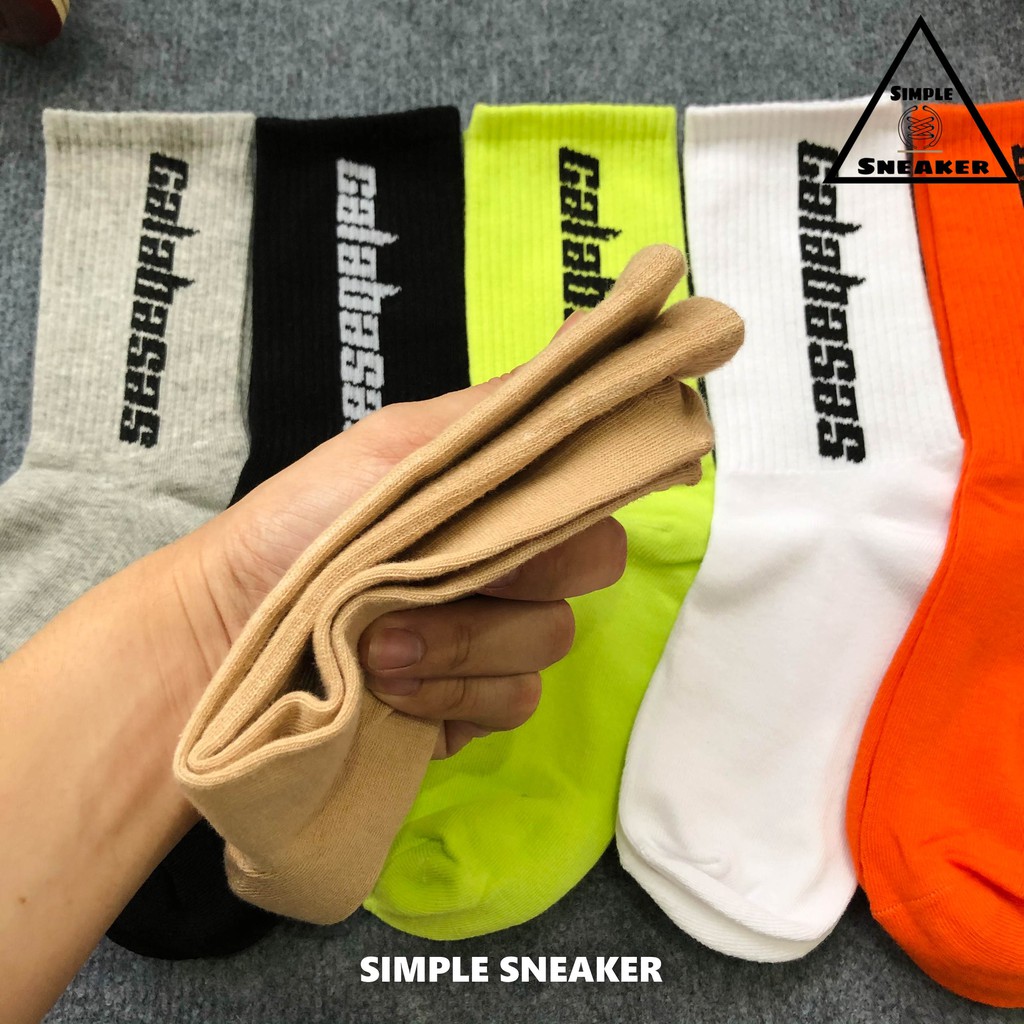 Tất Cổ Cao Thể Thao Galabasas 🔴FREESHIP🔴Vớ Thời Trang Nam Nữ Unisex - Chất Cotton Dày Dặn Mang Giày Sneaker