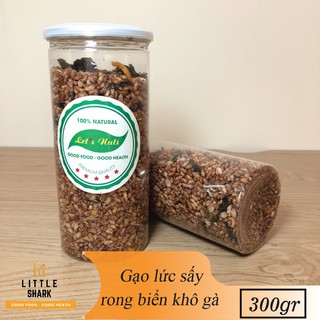 Gạo lức rong biển khô gà dinh dưỡng lon 300gr sạch sẽ, sang trong giúp giảm cân Golovinshop