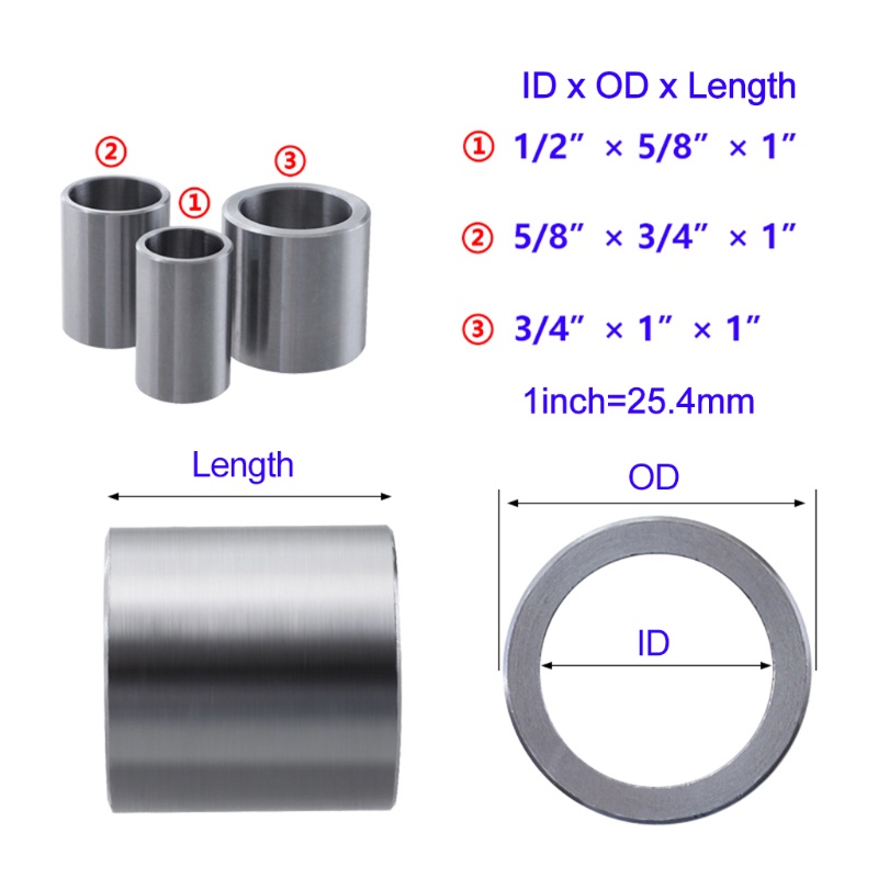 Bộ 6 Bánh Xe Mài Dày Dặn Giảm Đường Kính Arbor Dùng Trong Công Nghiệp