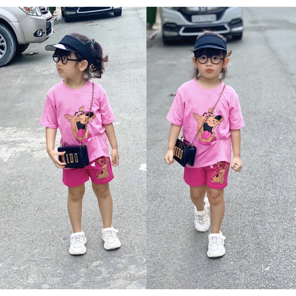 Bộ Thun Cho Bé gái 1-5 Tuổi HAIVANCO Size Từ 8-25 Kg