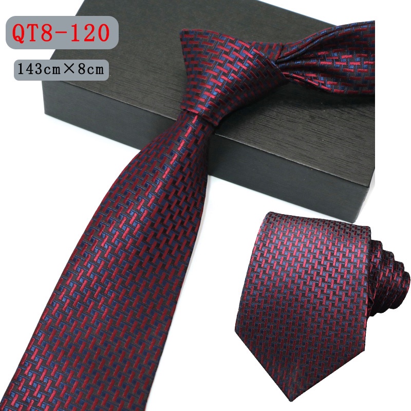 Cà Vạt 8CM Họa Tiết Sọc Caro / Chấm Bi Phong Cách Cổ Điển Thời Trang Công Sở Cho Nam