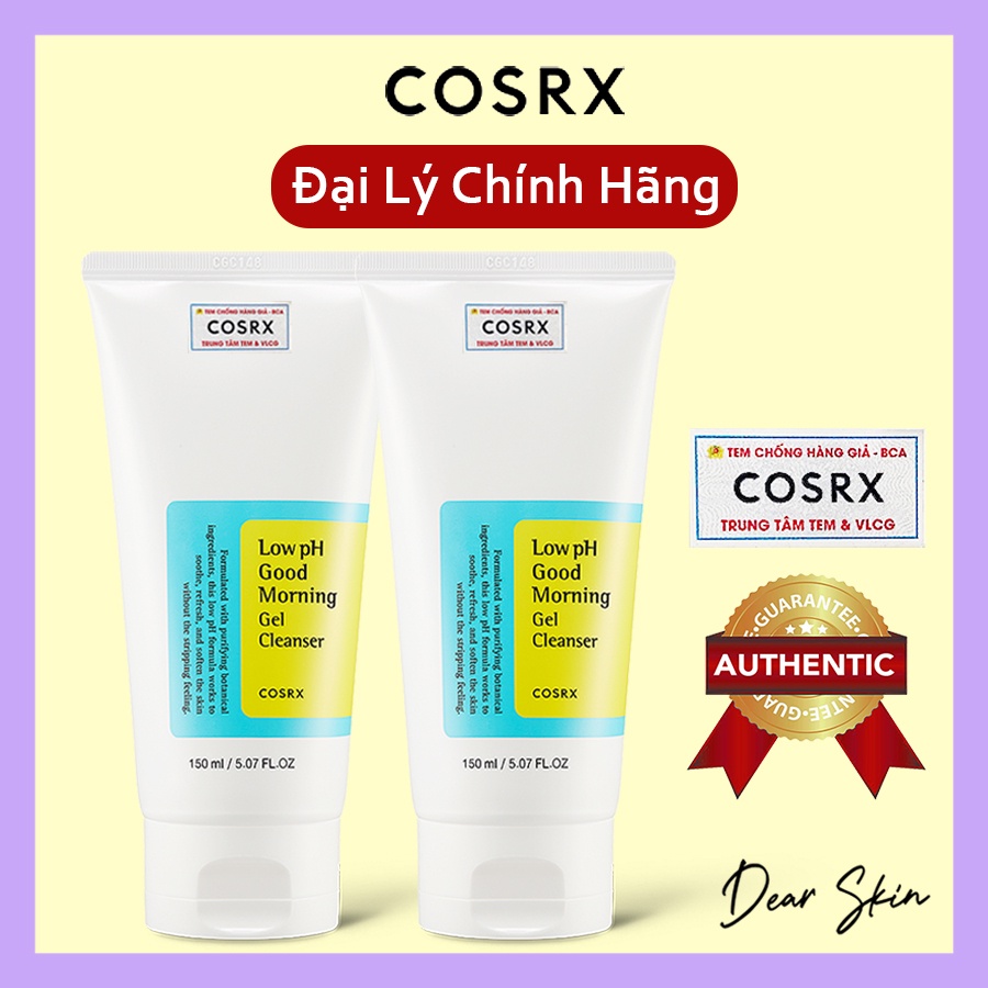 [Chính Hãng] Sữa Rửa Mặt Cosrx Low pH Good Morning Gel Cleanser (150ml)  srm cosrx gel cosrx corsx corxs