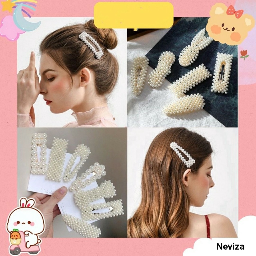 Kẹp Tóc Nữ hot trend đính hạt tiểu thư xinh xắn dễ thương