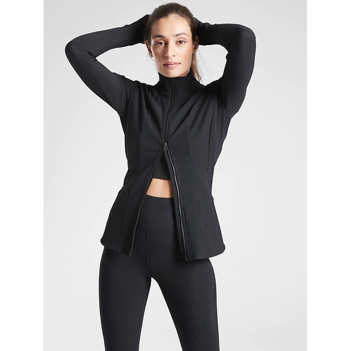 Áo khoác chống nắng Athleta Shanti Ribbed Jacket 511435 Athleta size S