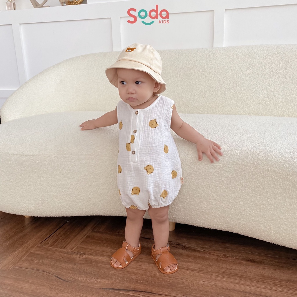 Bodysuit cho bé trai SODA KIDS thiết kế đơn giản, phong cách Hàn Quốc ( nhiều họa tiết )