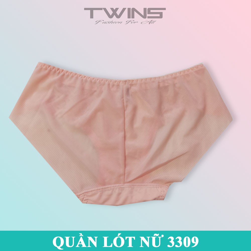 Quần lót nữ thun lạnh phối ren cao cấp Thịnh Phát 3309 chất mềm mịn thoáng mát không lộ đường may size dưới 60kg