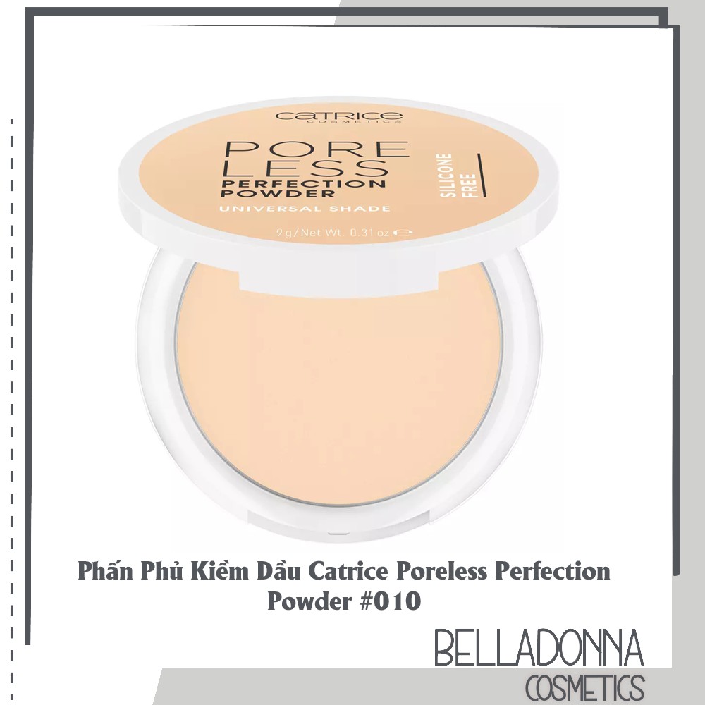 [Mẫu Mới] Phấn Phủ Kiềm Dầu Catrice Poreless Perfection Powder #010 Tone Da Trắng