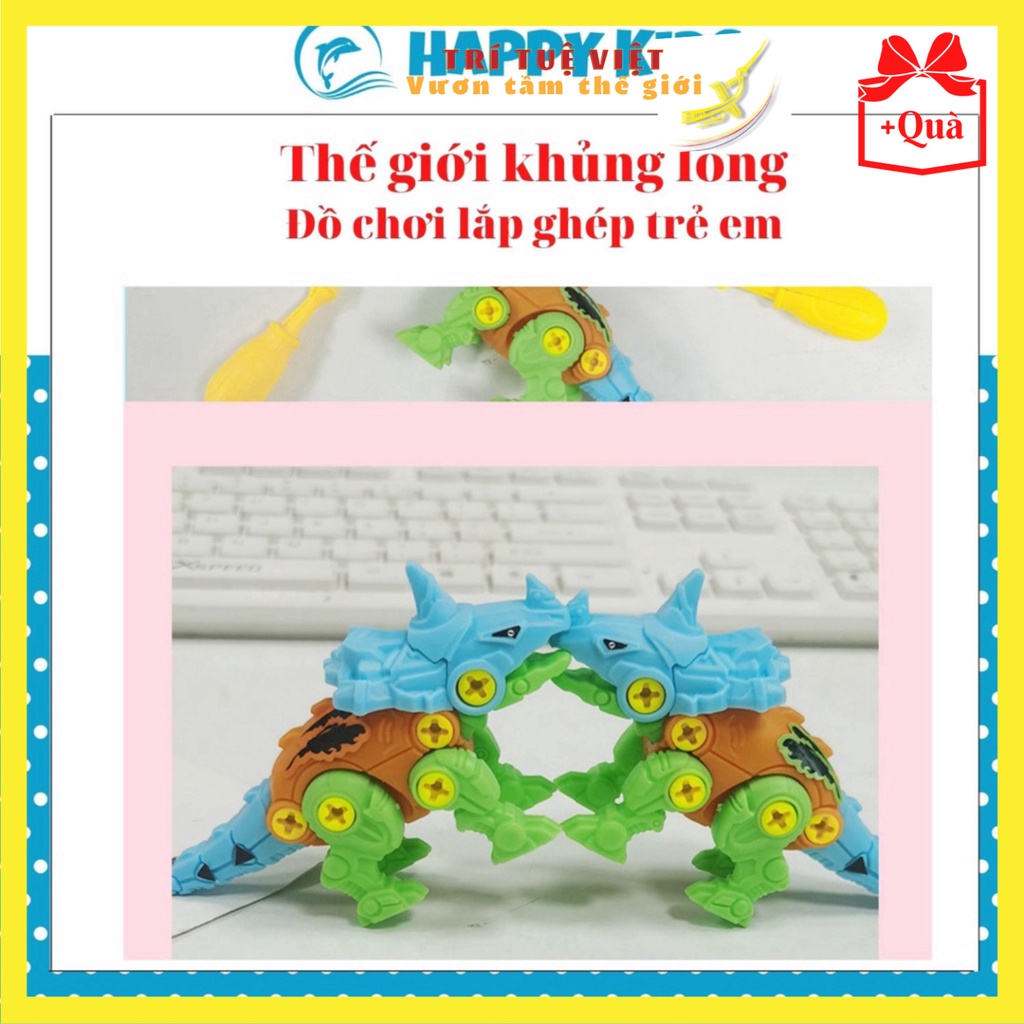 Đồ chơi thông minh mô hình lắp ghép khủng long sáng tạo dễ thương cho bé TRITUEVIET